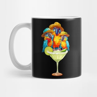 Parrots Drinking Margarita Mug